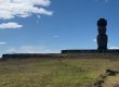 Moái en Rapa Nui, territorio donde se desarrollará la Escuela de Formación Sindical 2026.